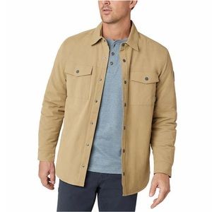 Eddie Bauer Men’s Fleece Lined Jacket color Tan. Size M